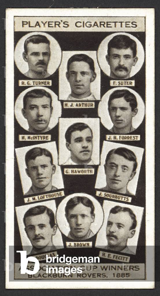 Association Cup Winners, Blackburn Rovers, 1885 (litho)