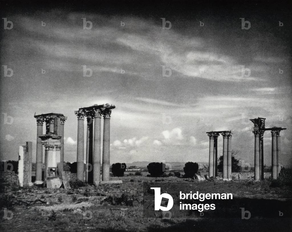 Remains of Hooton Hall (b/w photo)