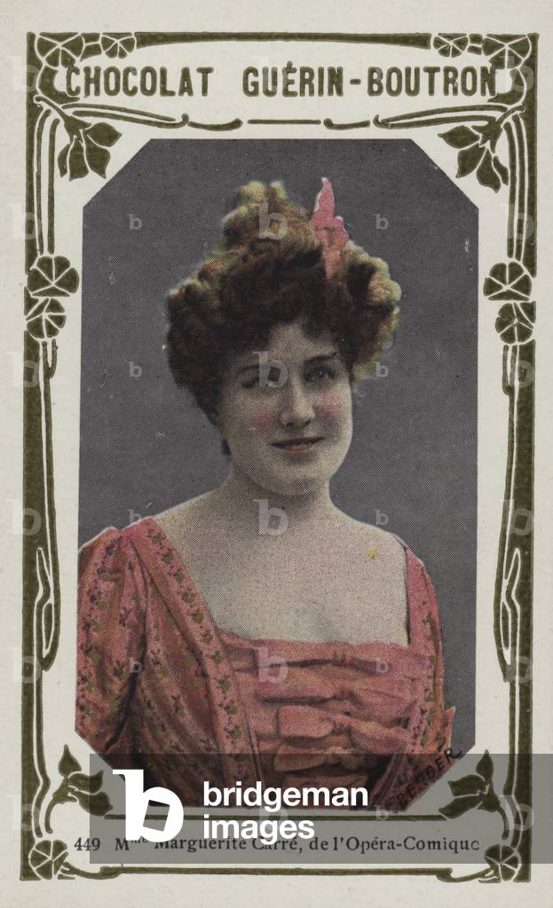 Madame Marguerite Carre, de l'Opera-Comique (coloured photo)