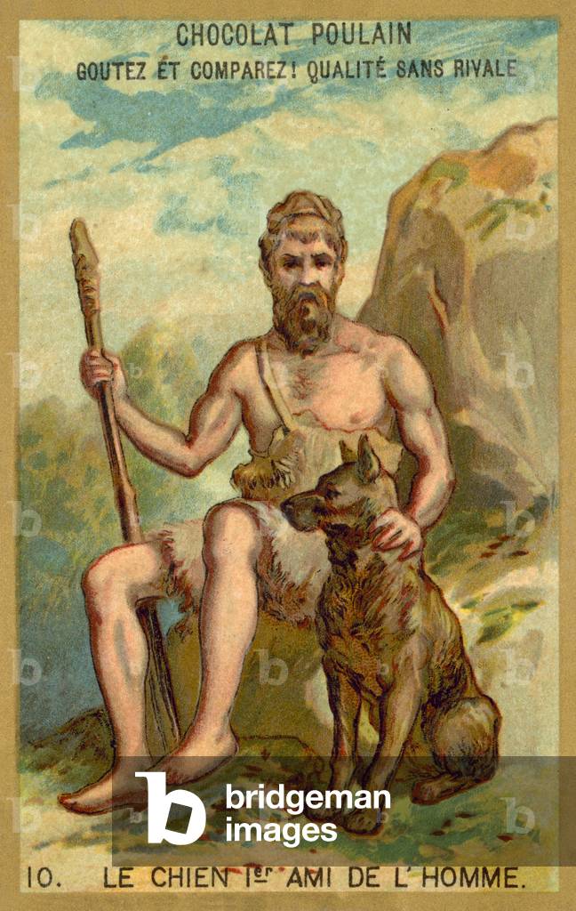 The dog, first friend of Man (chromolitho)