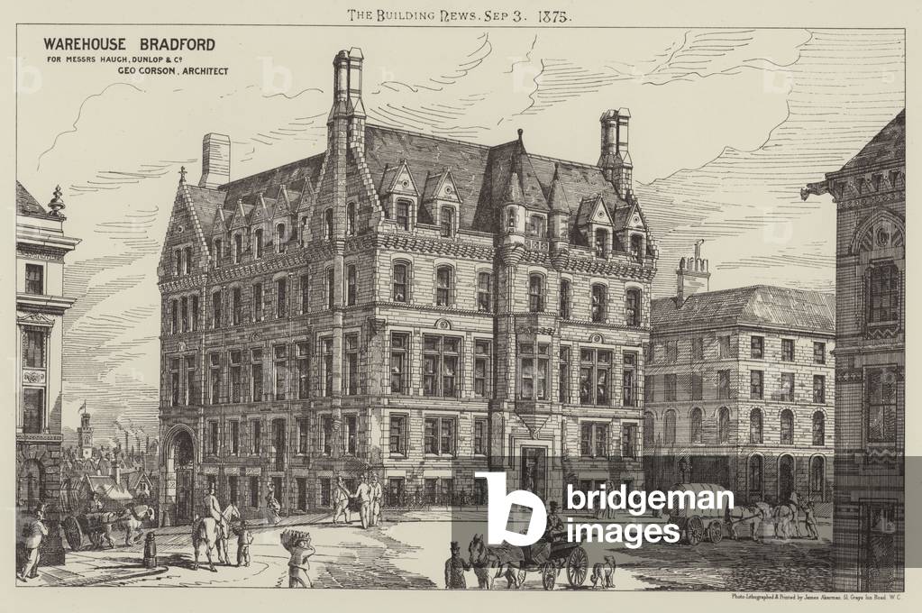 Warehouse Bradford, for Messrs Haugh, Dunlop and Company (engraving)