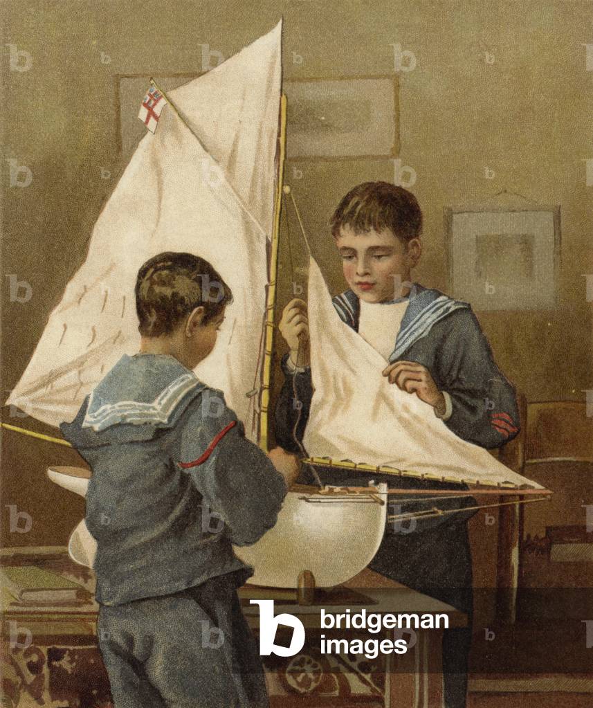 Getting ready for Sea (chromolitho)