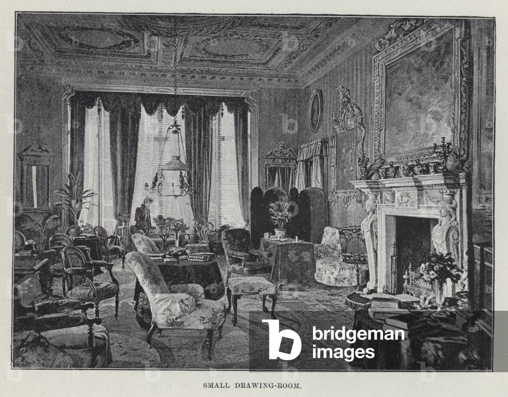 St Giles', Small Drawing-Room (litho)