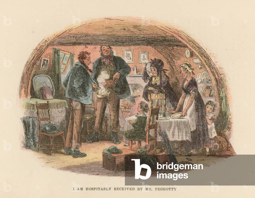Illustration for David Copperfield (colour litho)
