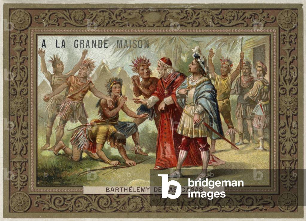 Bartolome de las Casas, 16th Century Spanish historian; social reformer and Dominican friar (chromolitho)