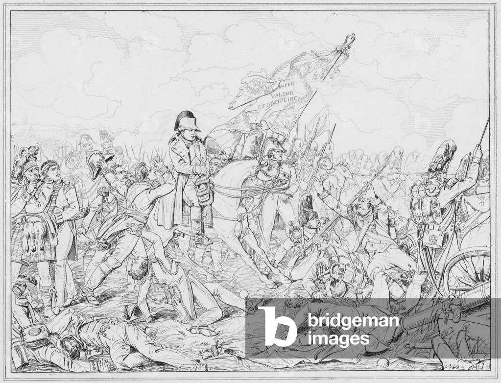 Napoleon a Waterloo, Napoleon at Waterloo (engraving)