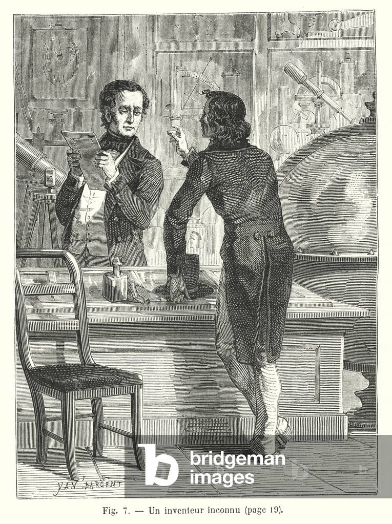 Un inventeur inconnu (engraving)