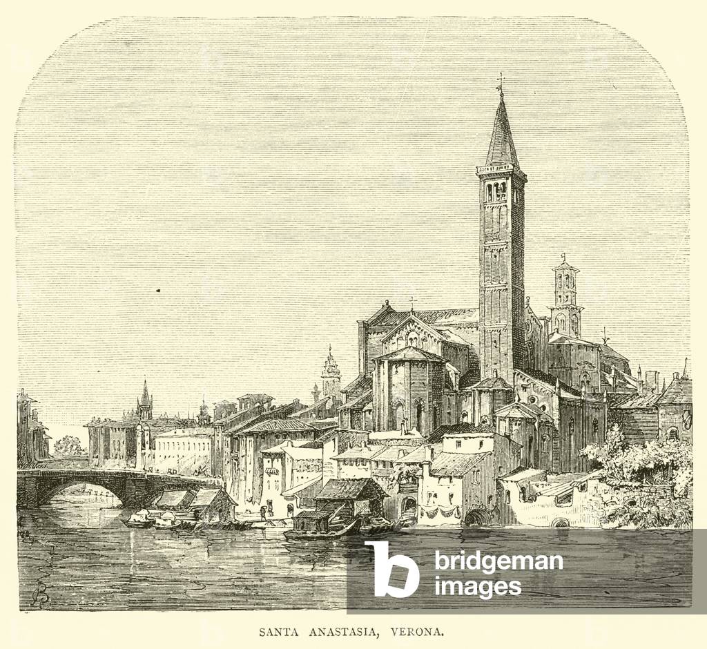 Santa Anastasia, Verona (engraving)