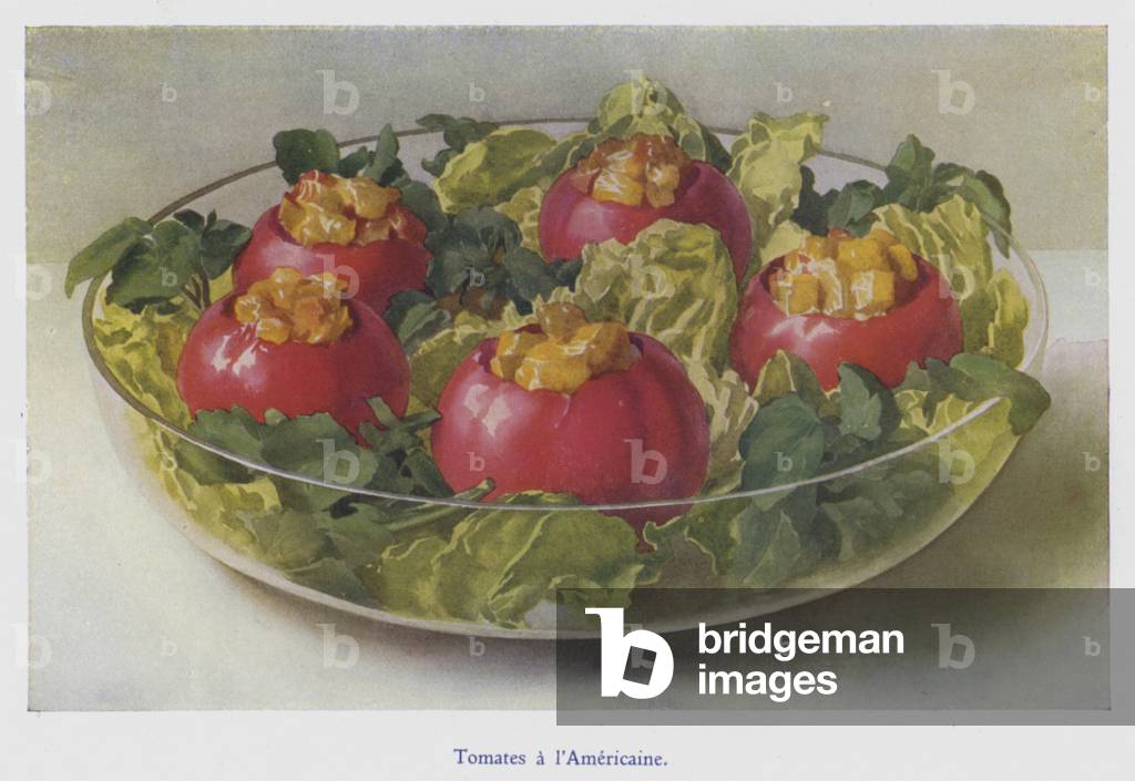 Tomates a l'Americaine (colour litho)