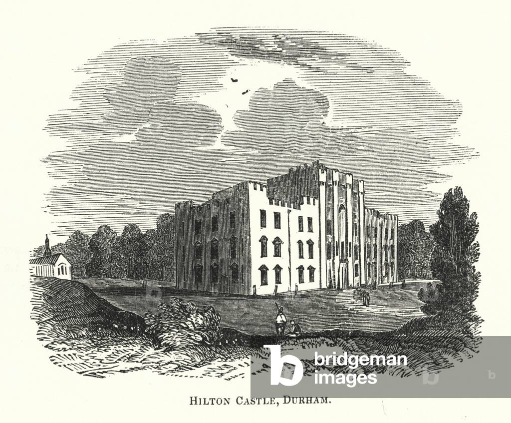 Hilton Castle, Durham (engraving)