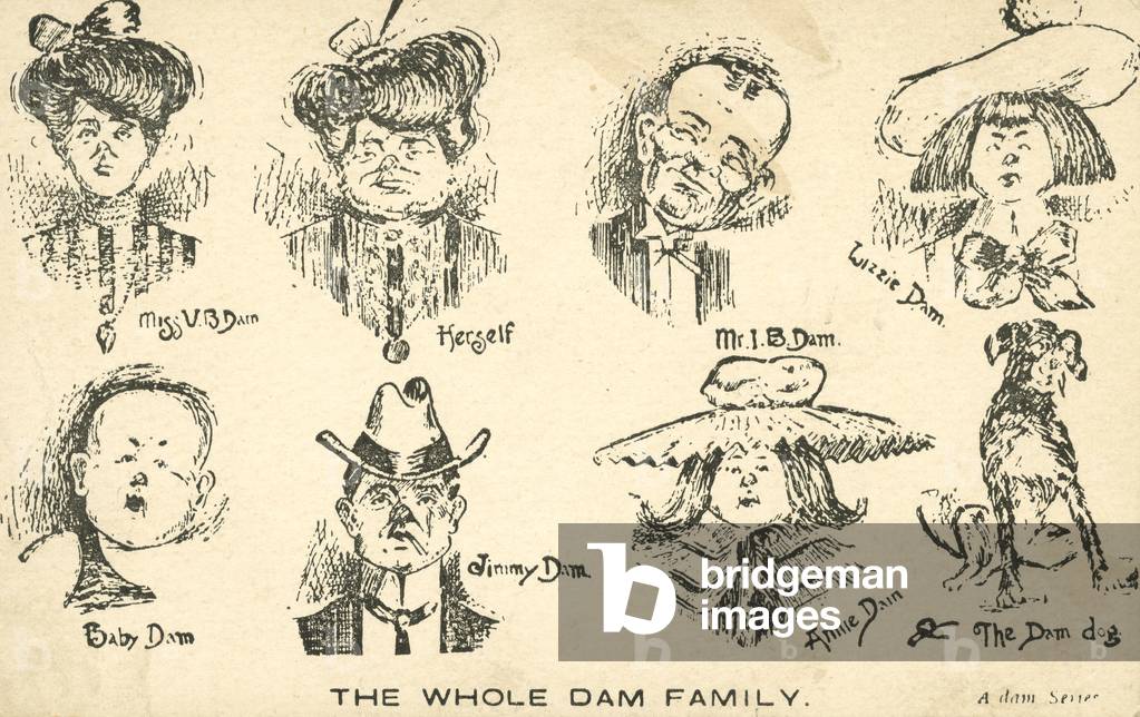 The Whole Dam Family (litho)