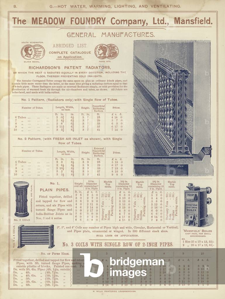 Page from The Architect's, Surveyor's and Engineer's Compendium 1892 (engraving)