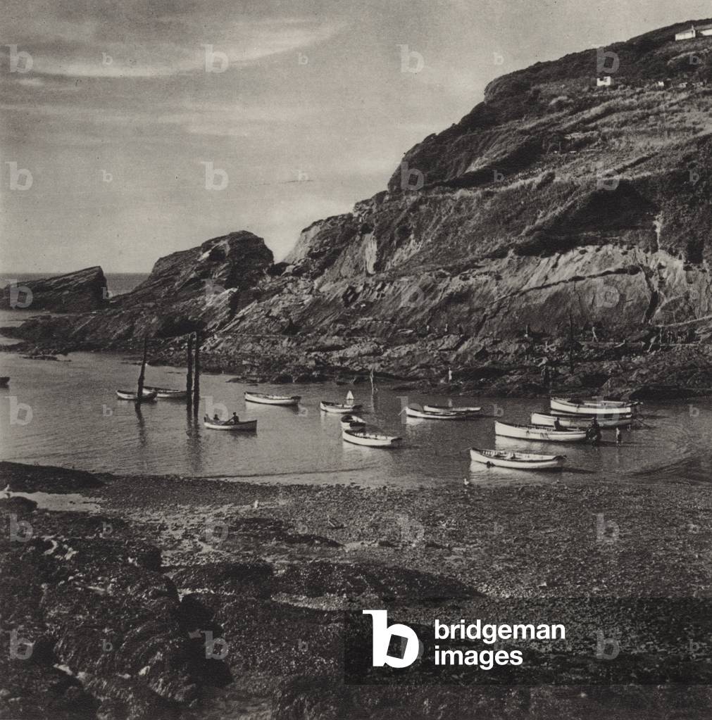 Lorna Doone Country: Seaside, Combe Martin (b/w photo)