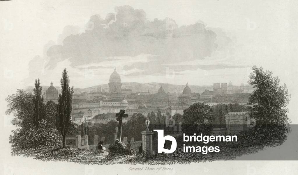 General view of Paris (engraving)