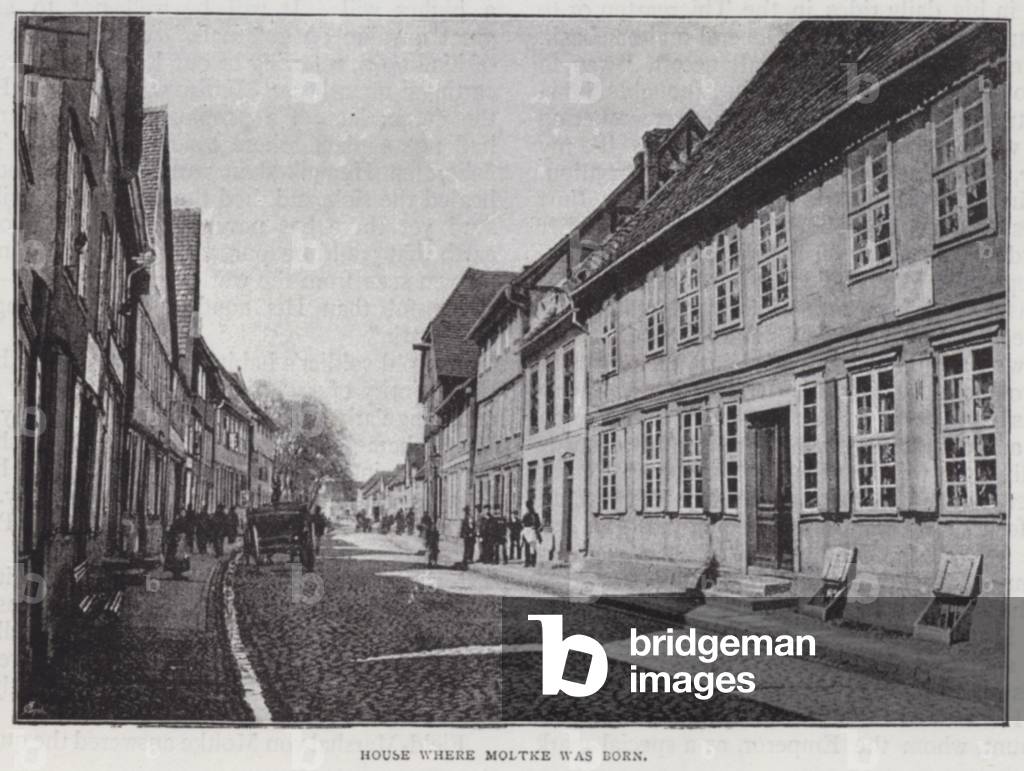 House where Moltke was Born (engraving)