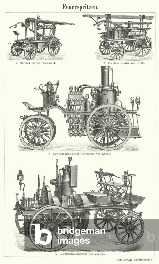 Fire engines (engraving)