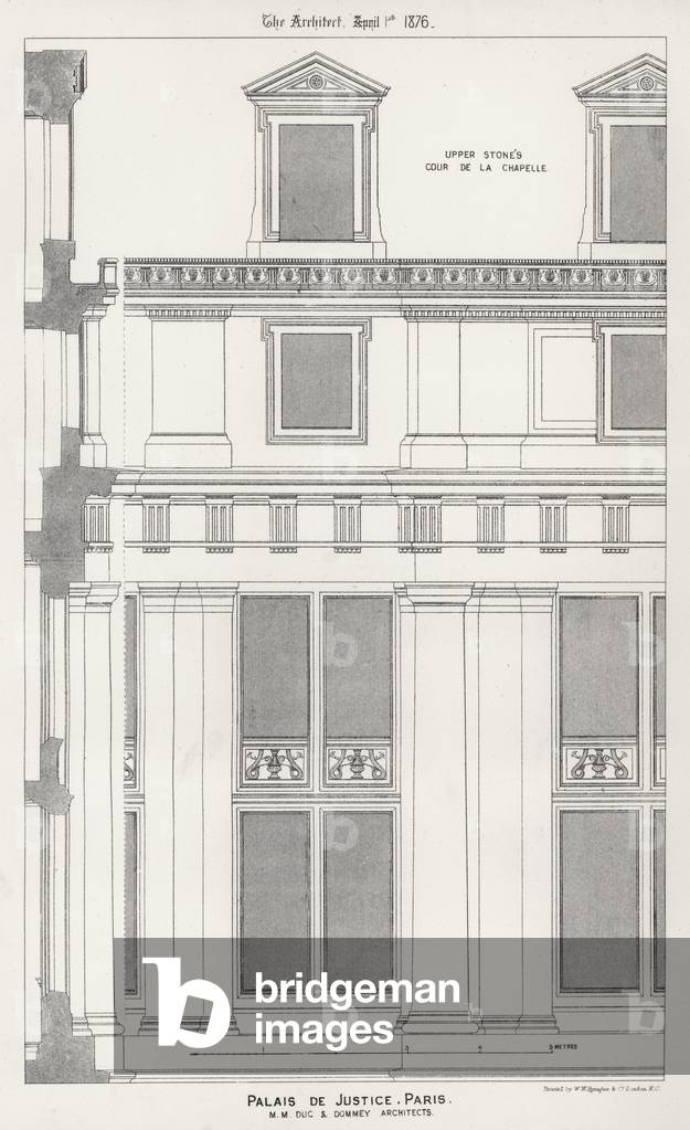 Palais De Justice, Paris (engraving)