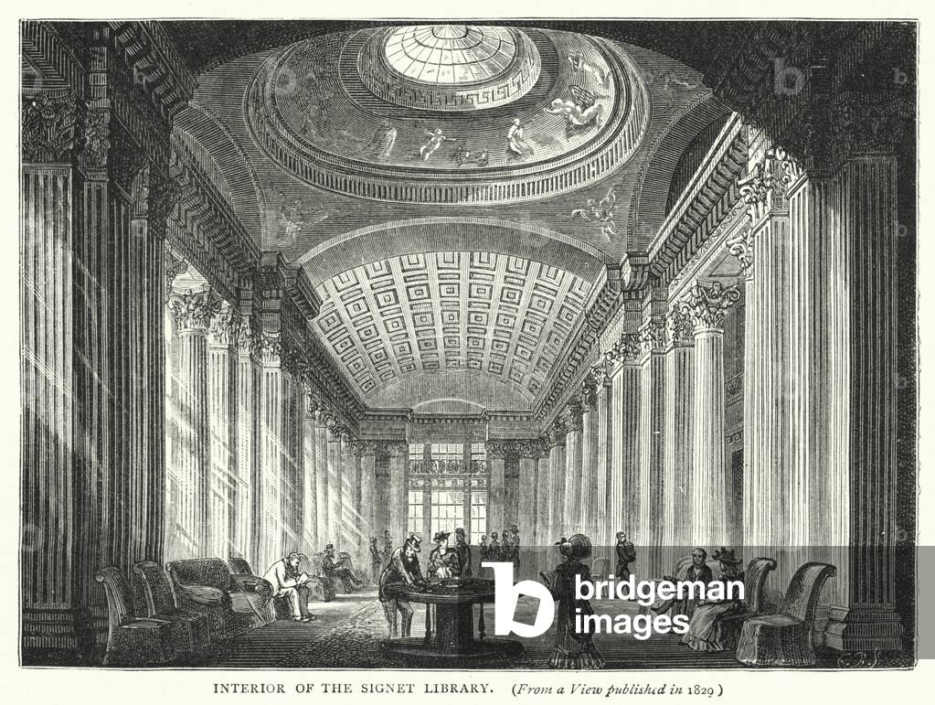 Interior of the Signet Library (engraving)
