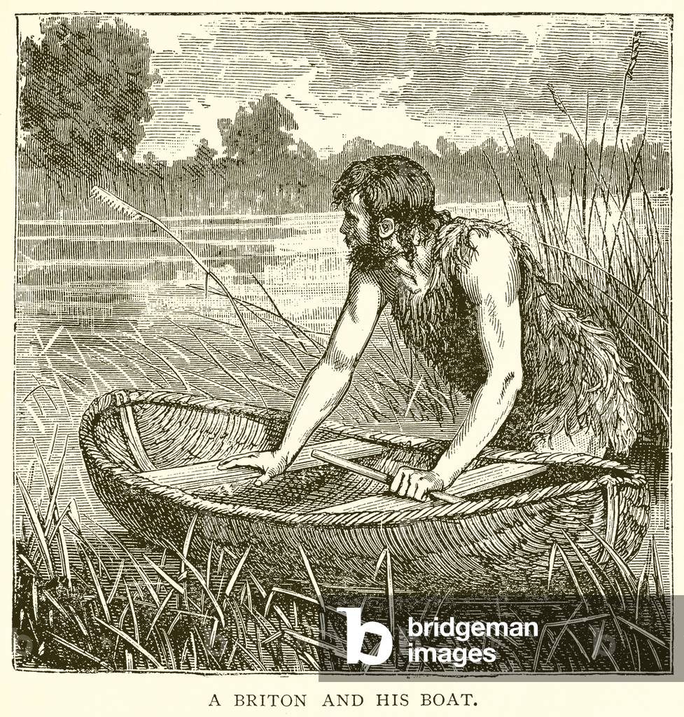 A Briton and his Boat (engraving)