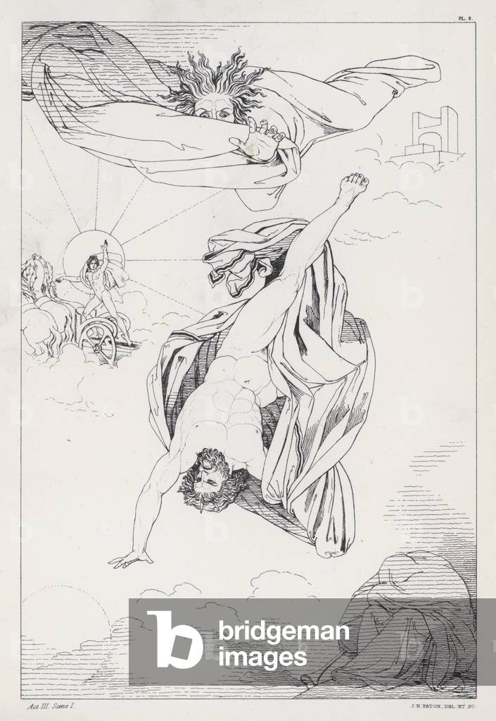 Shelley's Prometheus Unbound, Act III, Scene 1 (engraving)