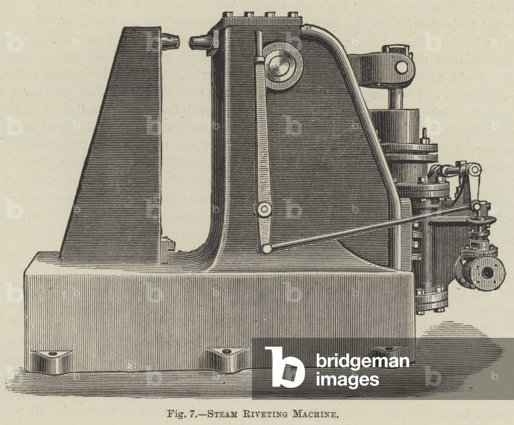 Steam Riveting Machine (engraving)