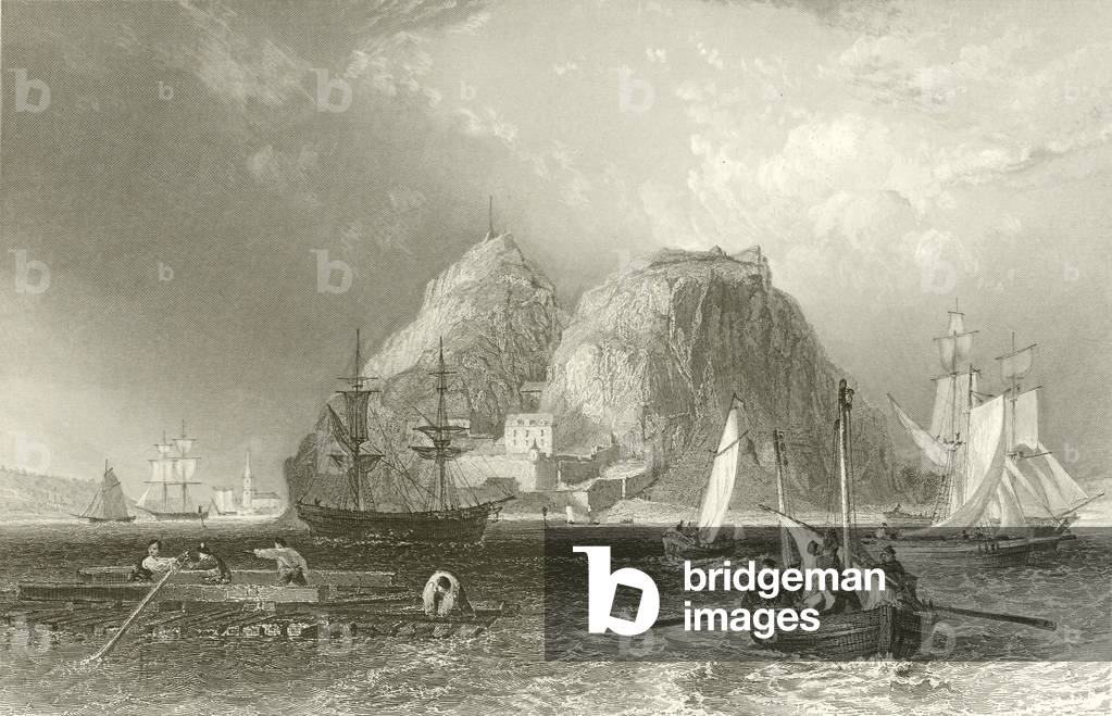 Dunbarton Castle on the Clyde (engraving)