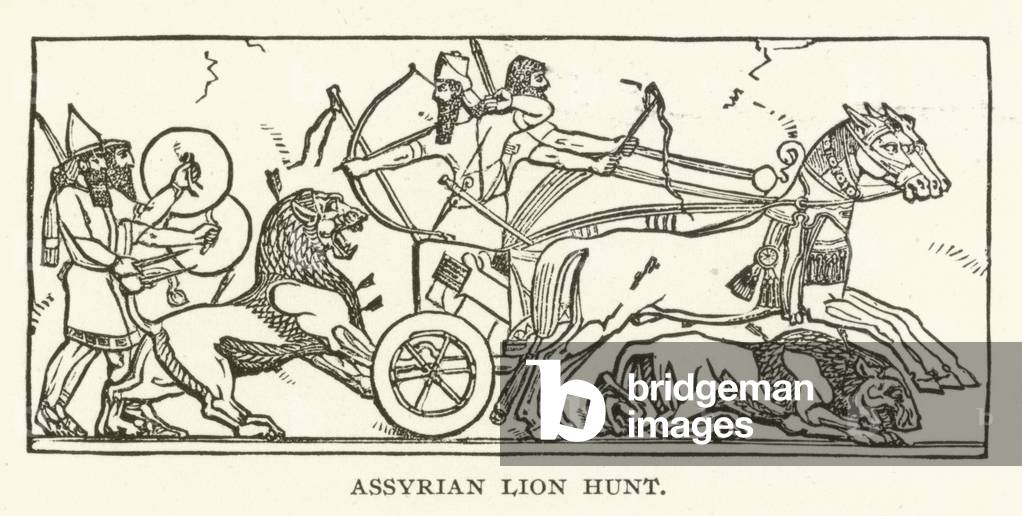 Assyrian Lion Hunt (engraving)