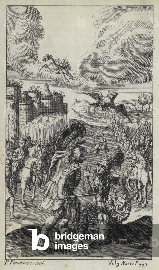 Illustration for John Dryden's translation of Virgil's Aeneid (engraving)