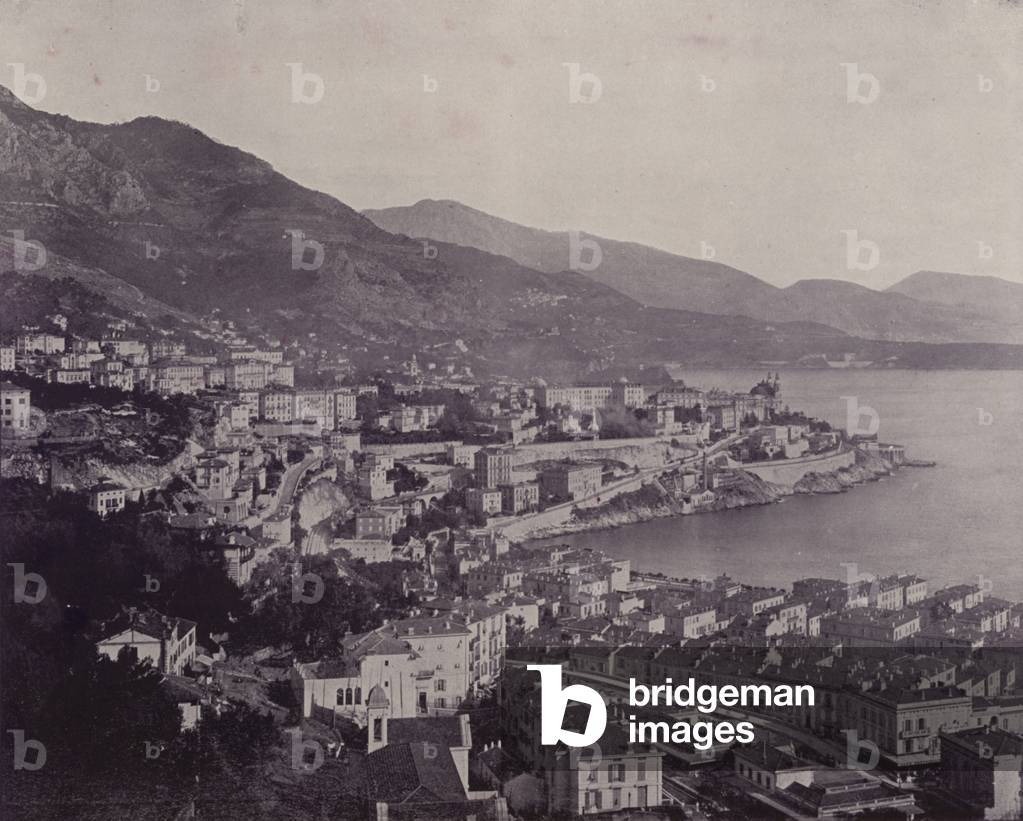 General View of Monte Carlo (b/w photo)