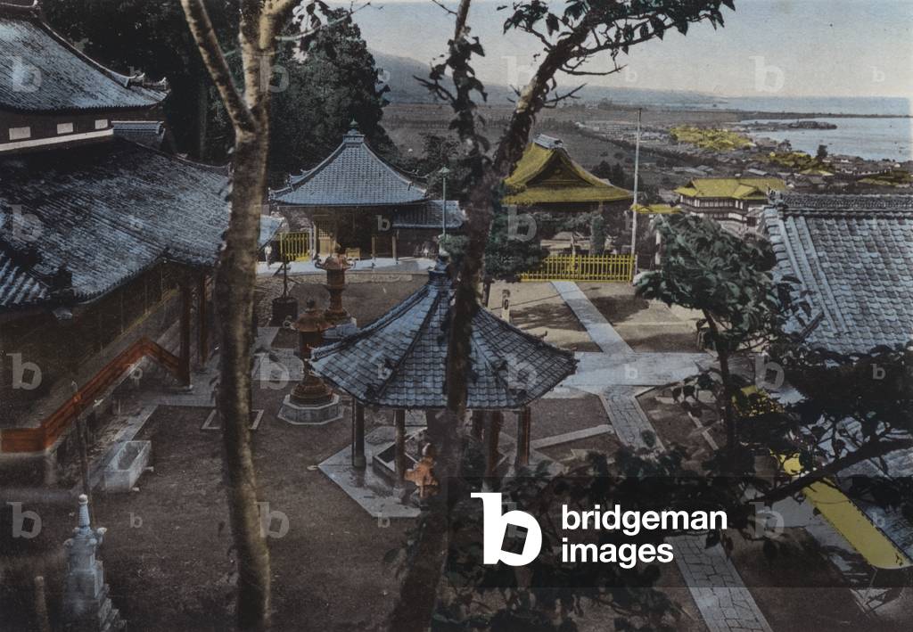 Japan, c.1912: Miidera, one of the 8 Views of Ohmi, near Kyoto (photo)