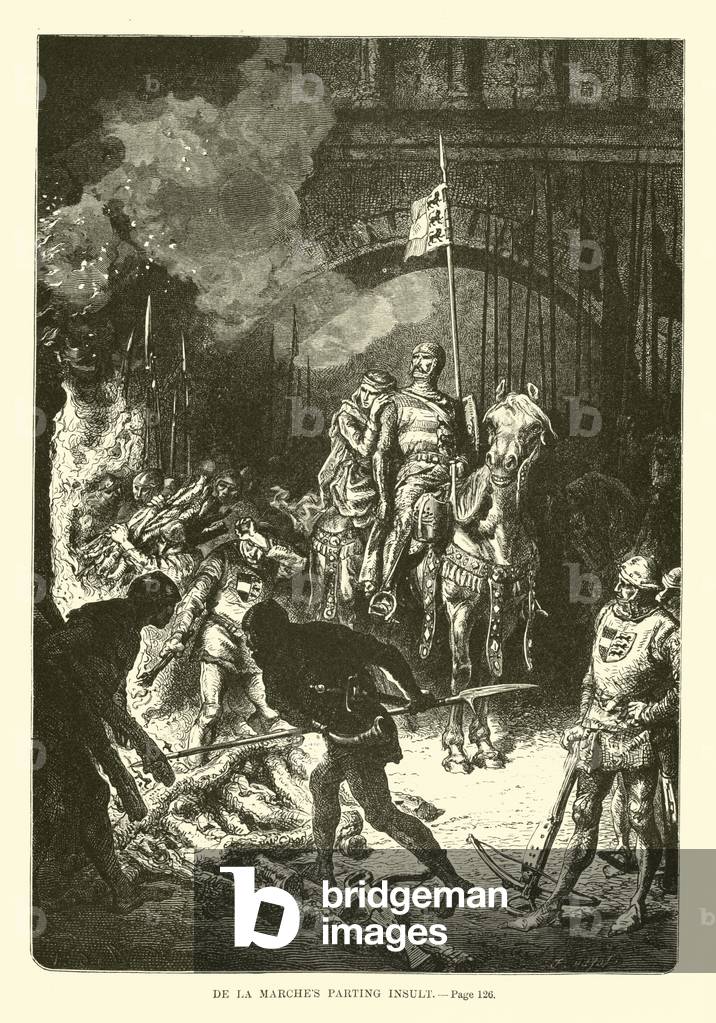 De la Marche's parting insult (engraving)