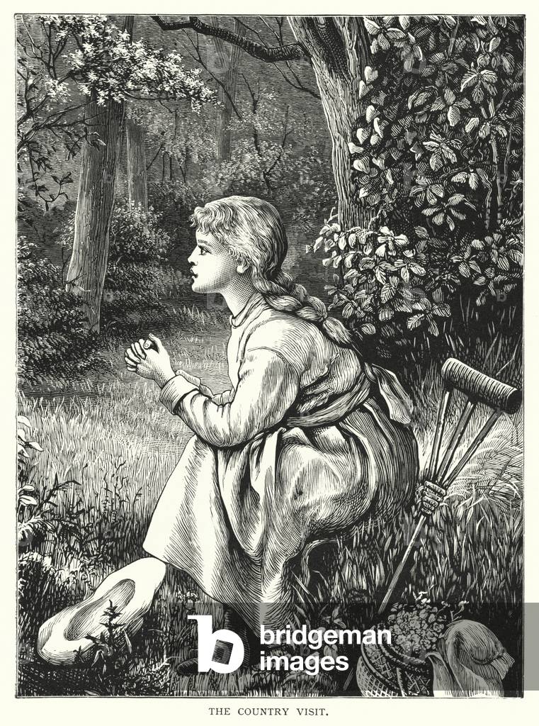 The country visit (engraving)
