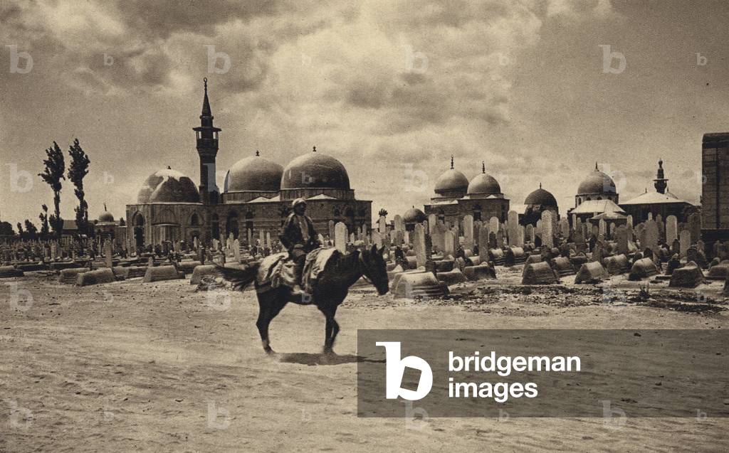 Damascus, Grave of Fatima (b/w photo)
