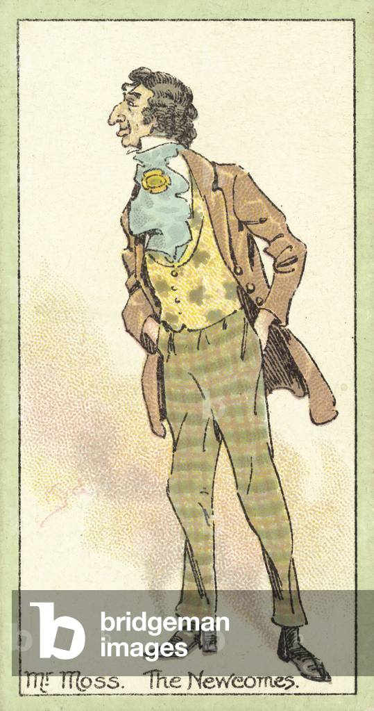 Mr Moss, The Newcomes (chromolitho)