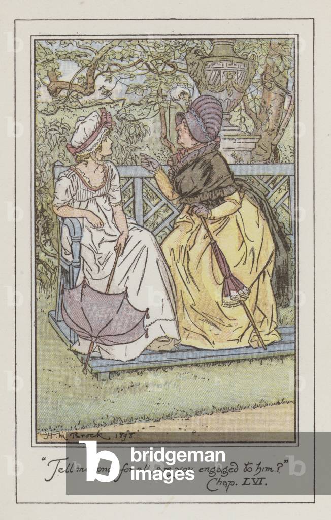 Illustration for Pride and Prejudice (colour litho)