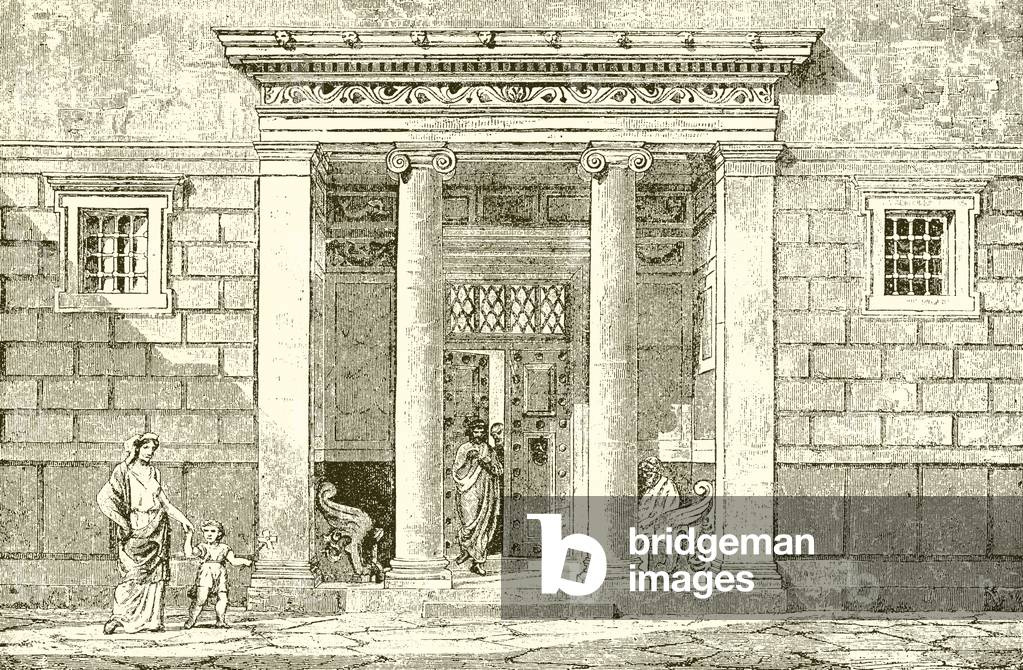 The Entrance to a Nobleman's House in Athens (engraving)