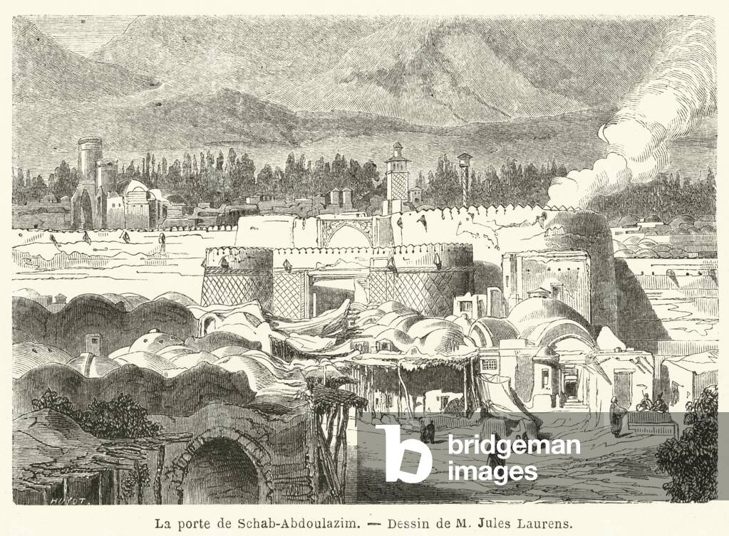 La porte de Schab-Abdoulazim (engraving)