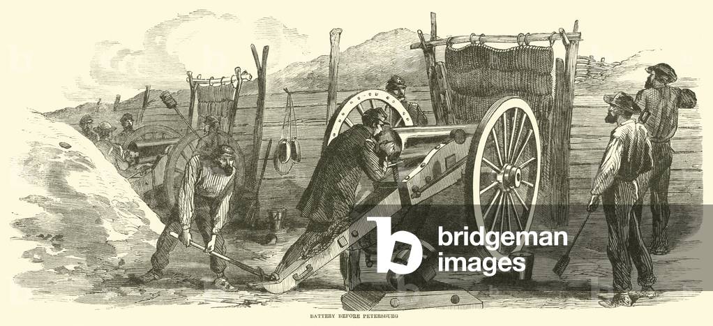 Battery before Petersburg, June 1864 (engraving)