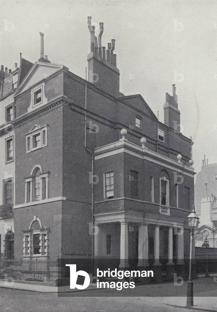 London, No 71 South Audley Street, 1744 (b/w photo)