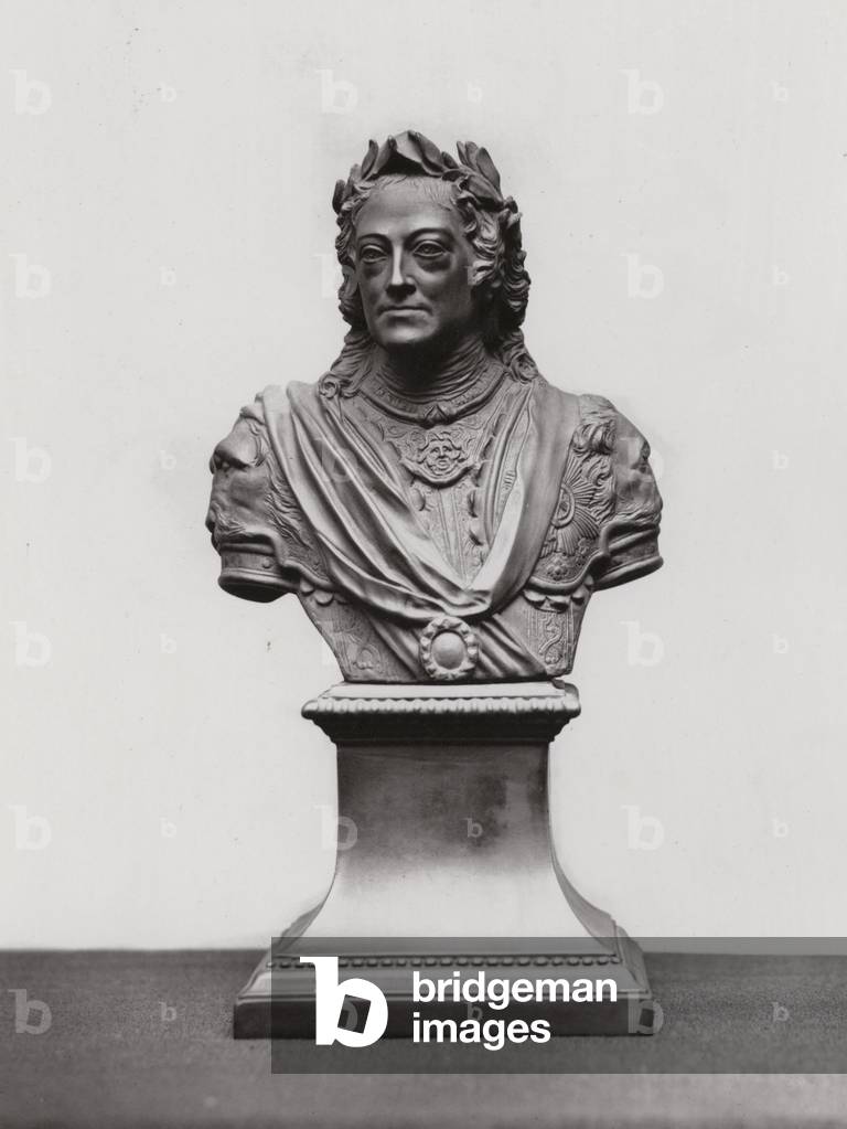 Wedgwood black basalt bust of English soldier John Churchill, 1st Duke of Marlborough (autotype)