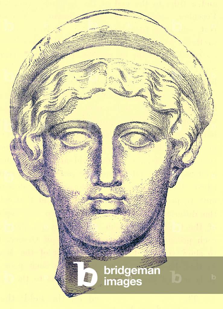 Hebe, illustration from 'History of Greece' by Victor Duruy, published 1890 (digitally enhanced image)