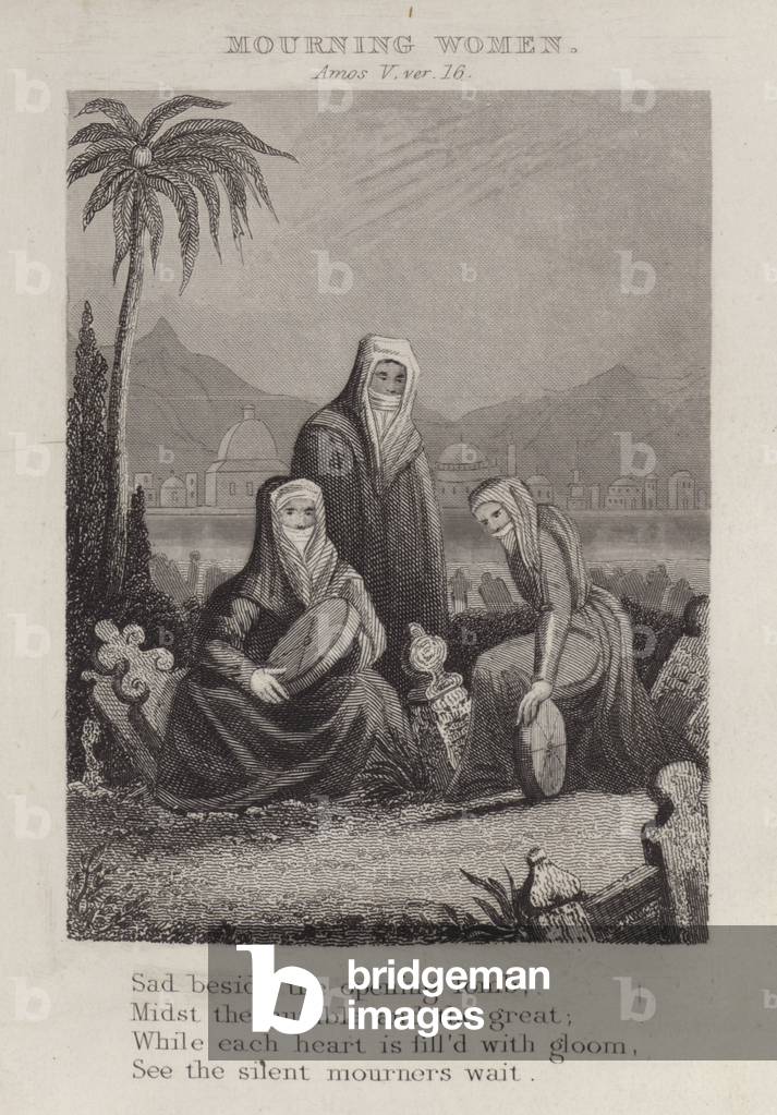 Mourning women, Amos V, ver 16 (engraving)
