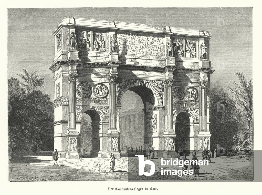 Arch of Constantine, Rome (engraving)