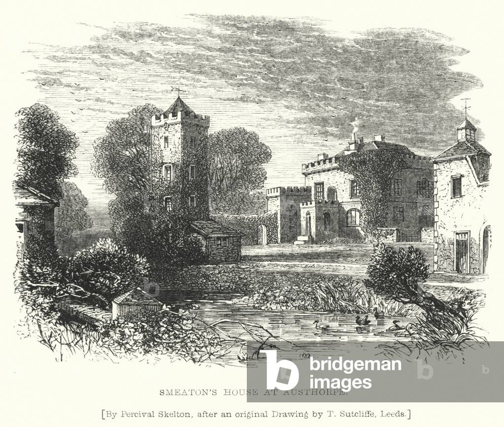 Smeaton's House at Austhorpe (engraving)