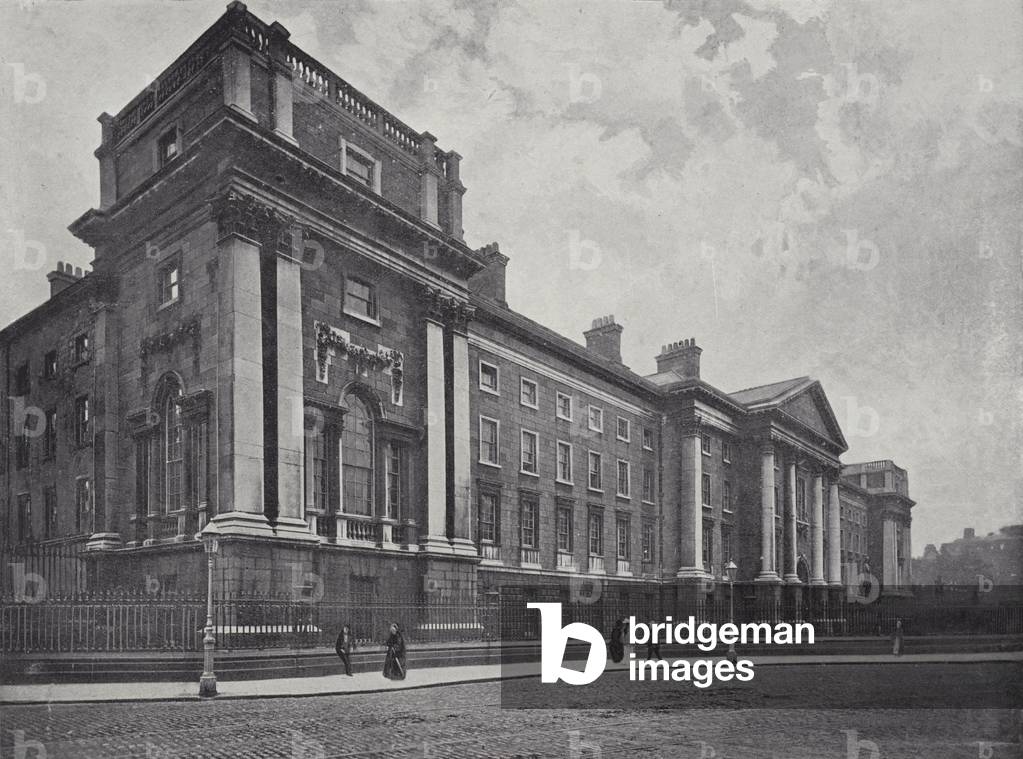 Trinity College, Dublin (b/w photo)