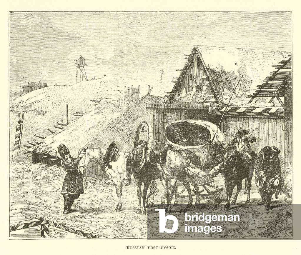 Russian Post-house (engraving)