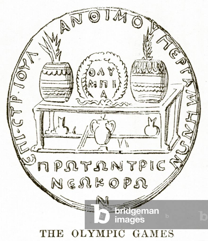 The Olympic Games, illustration from 'History of Greece' by Victor Duruy, 1890 (litho)