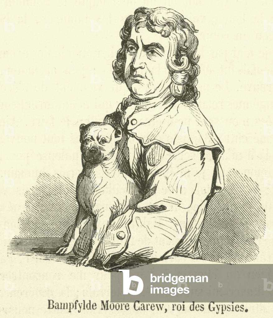 Bampfylde Moore Carew, roi des Gypsies (engraving)