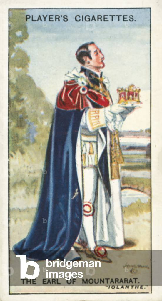 Gilbert and Sullivan, The Earl of Mountararat, Iolanthe (colour litho)