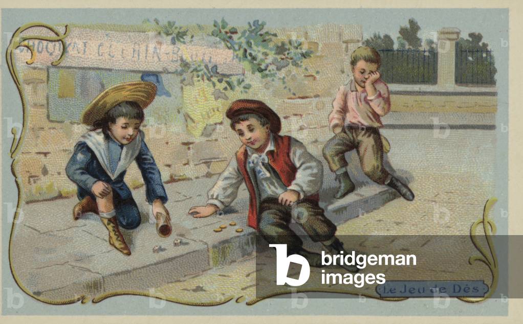 Game of dice (chromolitho)